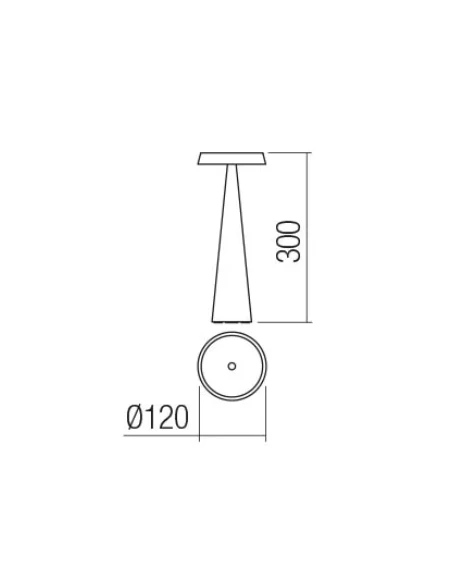 Redo Group - Tao Rechargeable Table Lamp - Matte White