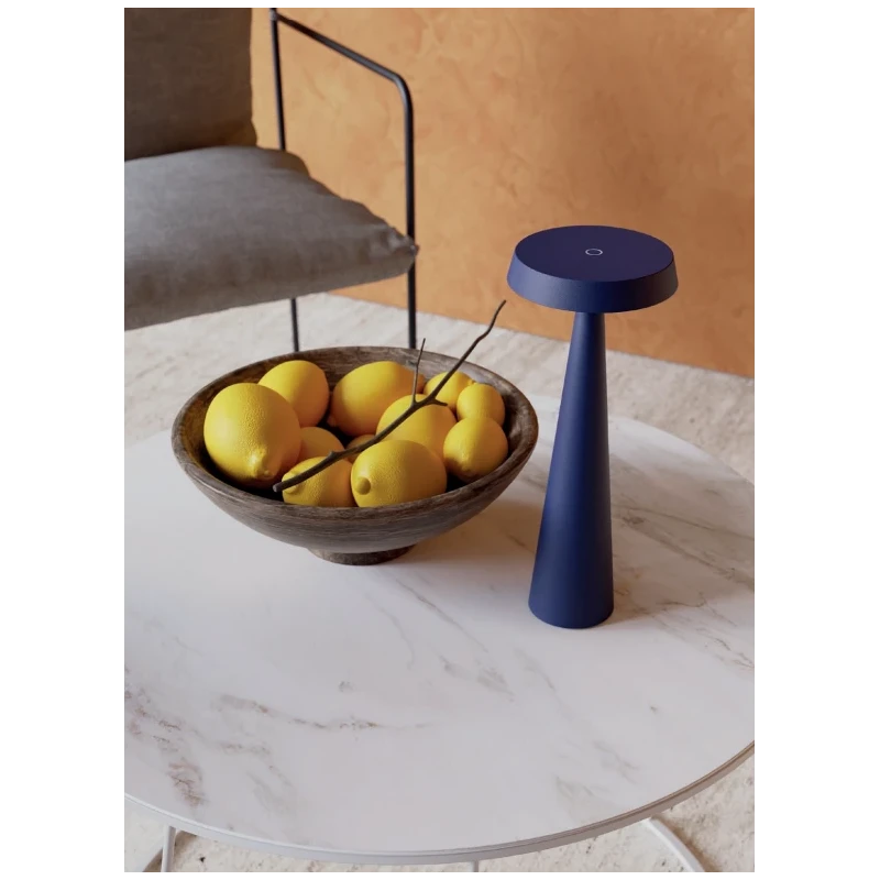 Redo Group - Tao Lampada da Tavolo Ricaricabile - Blu Cobalto Opaco