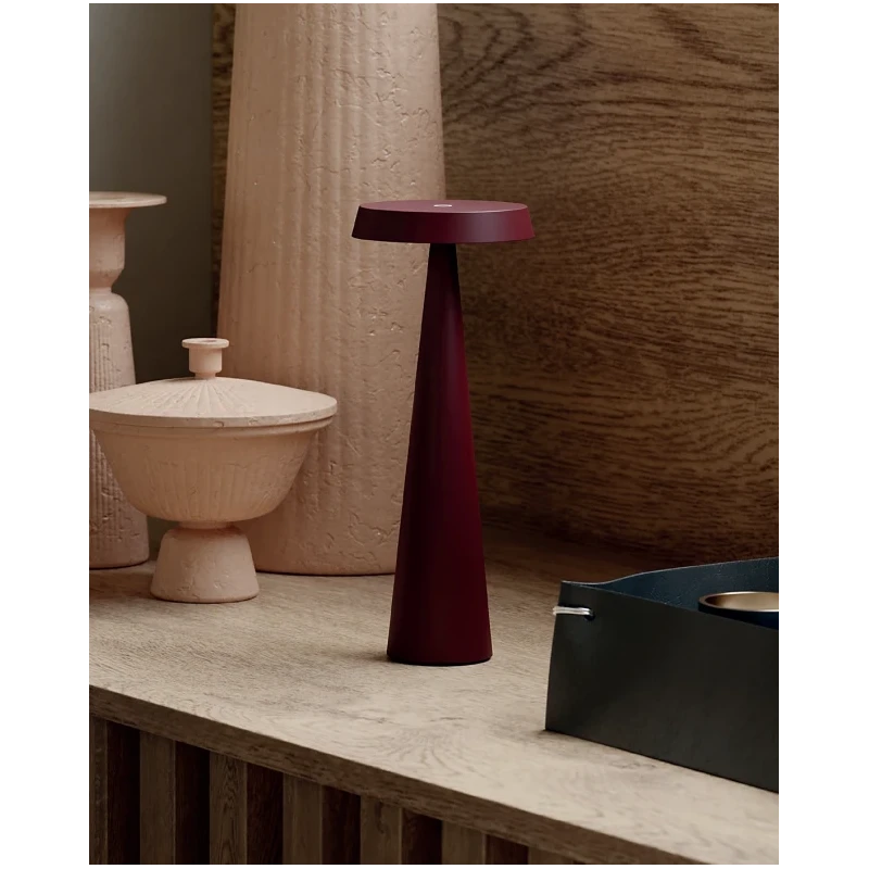 Redo Group - Tao Rechargeable Table Lamp - Matte Purple Red