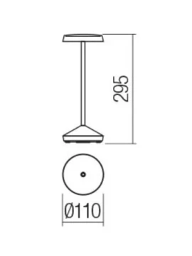 Redo Group - Sophie Lampada da Tavolo Ricaricabile - Salvia Opaco