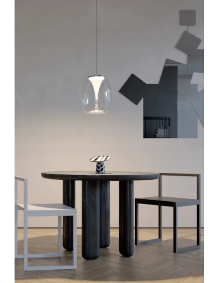Redo Group - Drop Pendant Lamp - Matte Black / Smoke