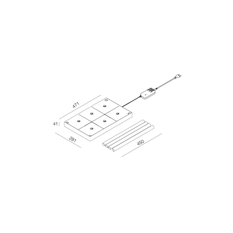 Redo Group - Base Multiricarica per Lampade Sophie e Tao