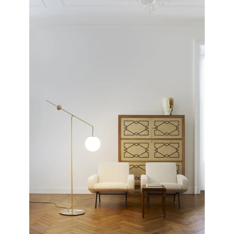 Luceplan - Malamata Floor Lamp - Brushed Brass