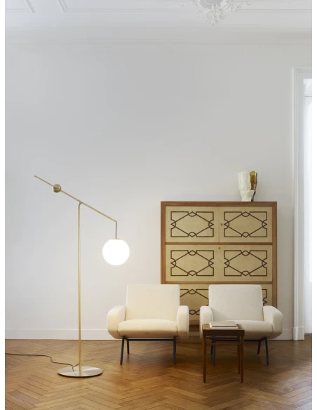 Luceplan - Malamata Floor Lamp - Brushed Brass