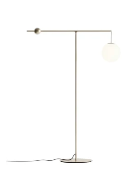 Luceplan - Malamata Lampada da Terra - Ottone Spazzolato