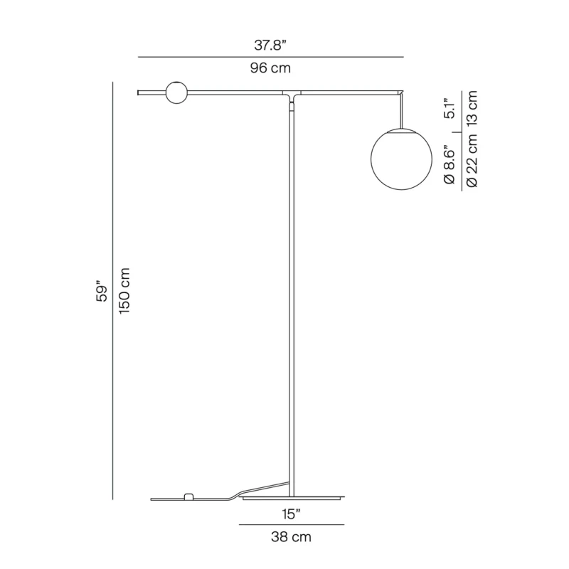 Luceplan - Malamata Floor Lamp - Black