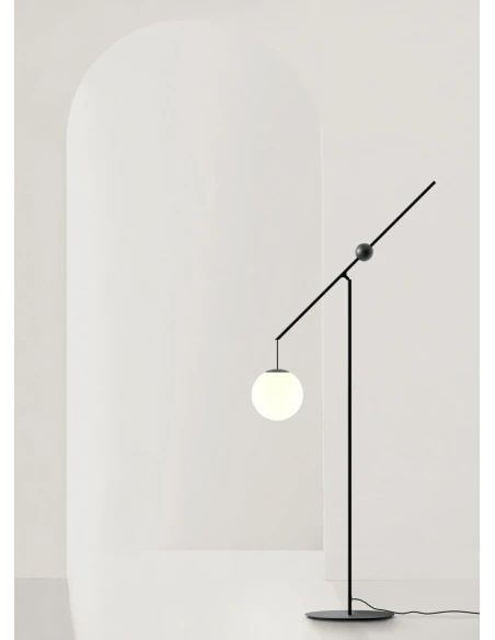 Luceplan - Malamata Lampada da Terra - Nero