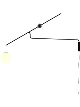 Luceplan - Malamata Lampada da Parete - Nero