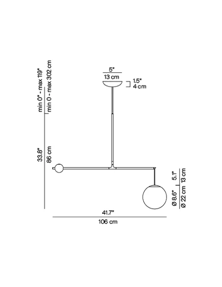 Luceplan - Malamata Lampada da Soffitto - Nero