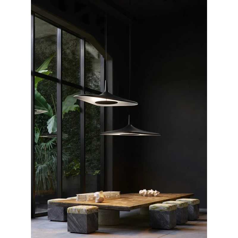 Luceplan - Soleil Noir Pendant Lamp - White / Black