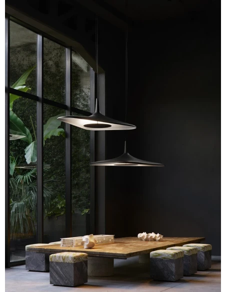 Luceplan - Soleil Noir Pendant Lamp - White / Black