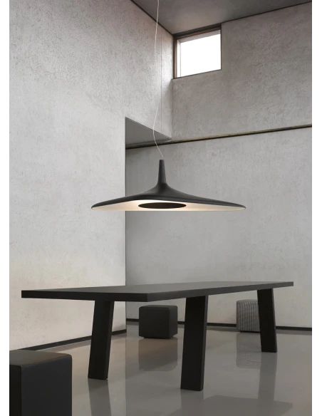 Luceplan - Soleil Noir Pendant Lamp - White / Black