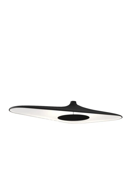 Luceplan - Soleil Noir Lampada da Soffitto - Bianco / Nero