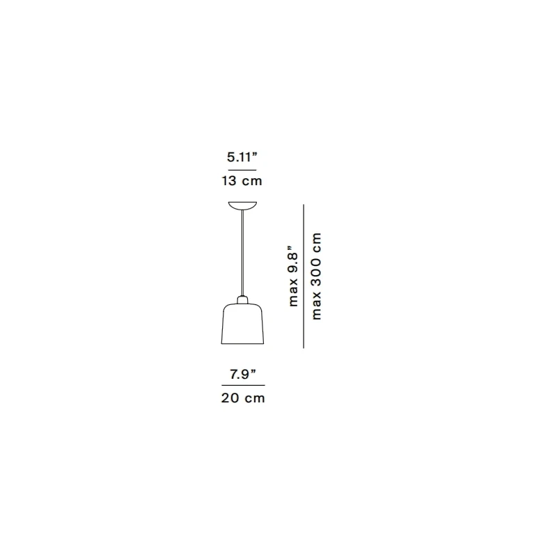 Luceplan - Zile Lampada a Sospensione - Bianco Opaco