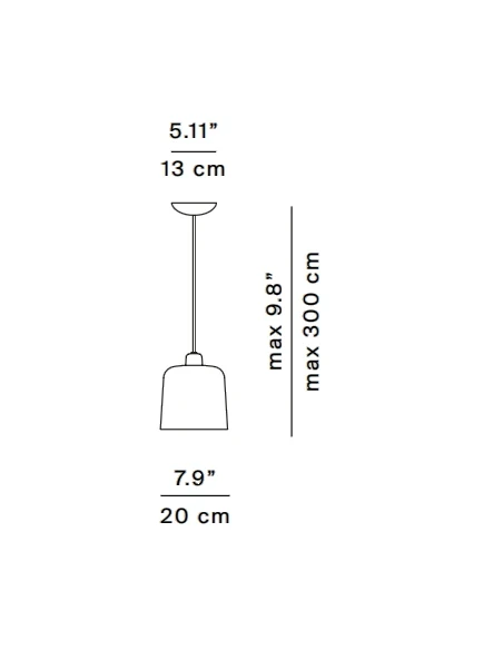 Luceplan - Zile Lampada a Sospensione - Bianco Opaco