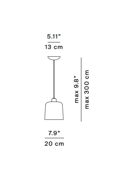 Luceplan - Zile Pendant Lamp - Matte Black