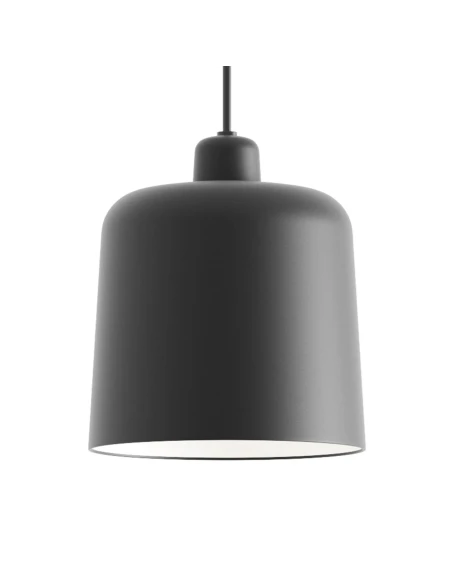 Luceplan - Zile Lampada a Sospensione - Nero Opaco