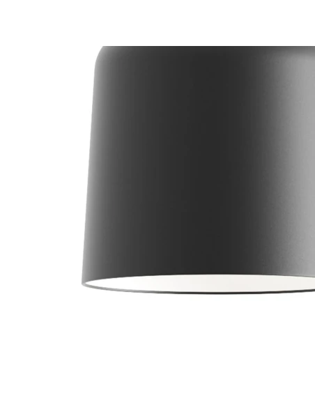 Luceplan - Zile Lampada a Sospensione - Nero Opaco