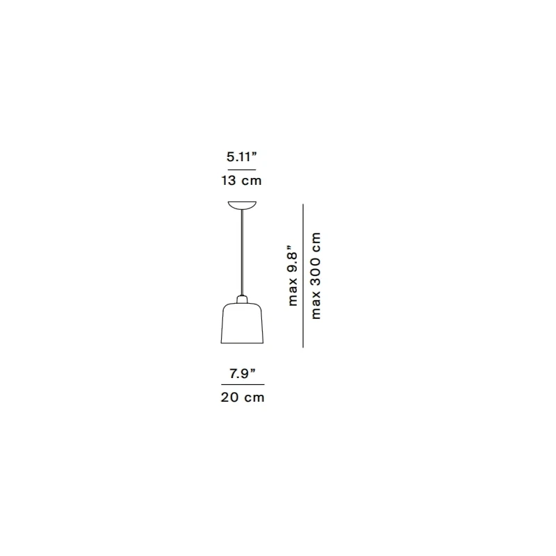 Luceplan - Zile Lampada a Sospensione - Rosso Mattone Opaco