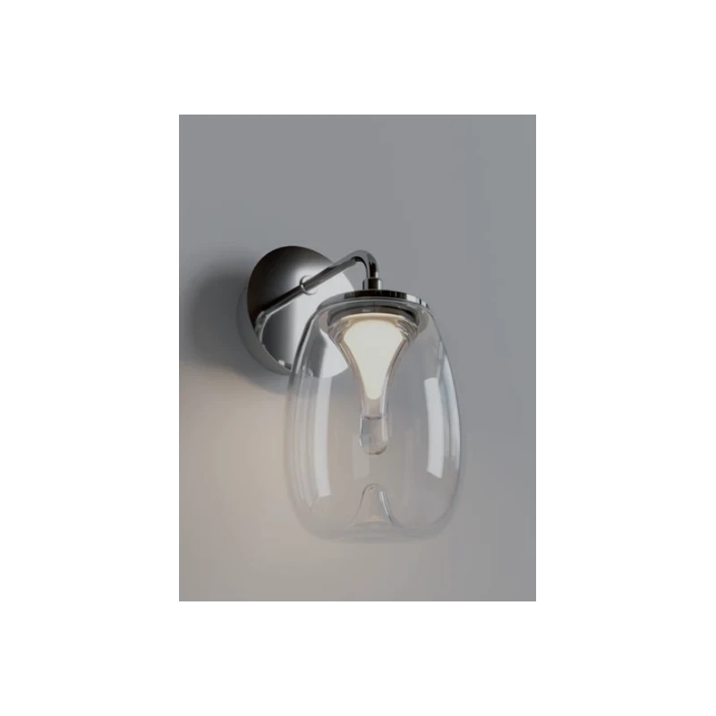 Redo Group - Drop Wall Lamp - Crome / Transparent