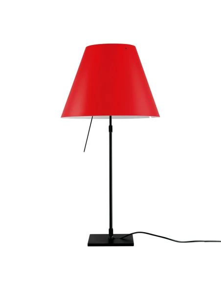 Luceplan - Costanza Lampada da Tavolo - Stelo Telescopico - Nero