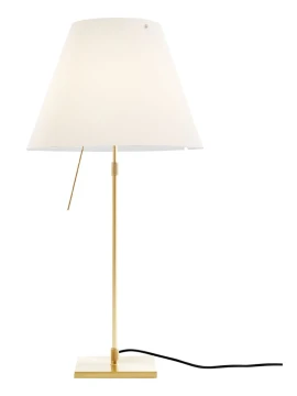 Luceplan - Costanza Table Lamp - Brass Telescopic Stem