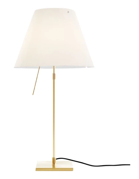 Luceplan - Costanza Table Lamp - Brass Telescopic Stem