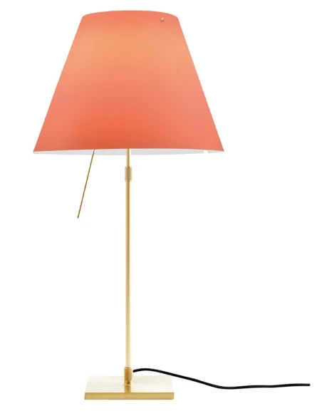 Luceplan - Costanza Table Lamp - Brass Telescopic Stem