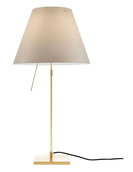 Luceplan - Costanza Lampada da Tavolo - Stelo Telescopico Ottone