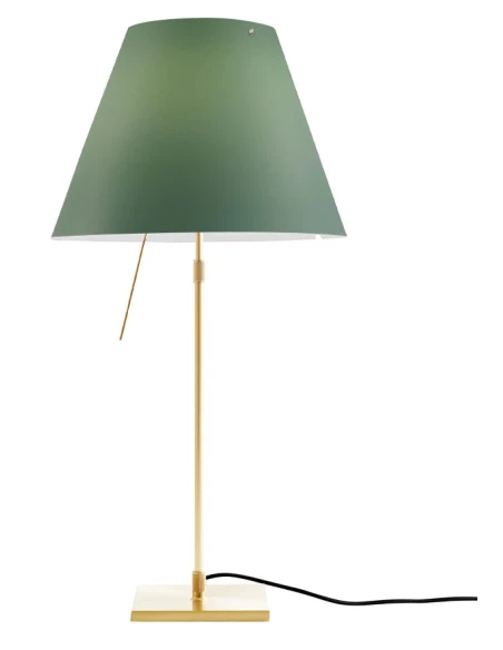 Luceplan - Costanza Table Lamp - Brass Telescopic Stem