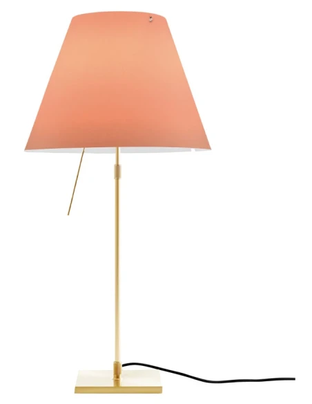 Luceplan - Costanza Lampada da Tavolo - Stelo Telescopico Ottone