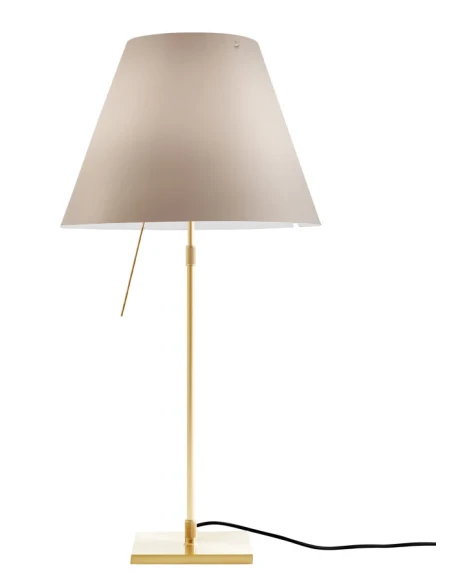 Luceplan - Costanza Table Lamp - Brass Telescopic Stem