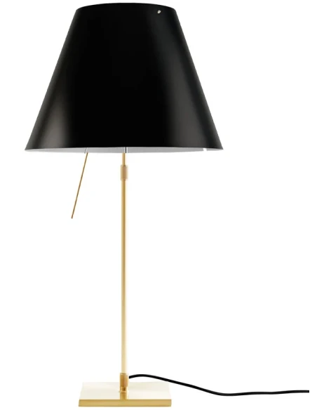 Luceplan - Costanza Table Lamp - Brass Telescopic Stem