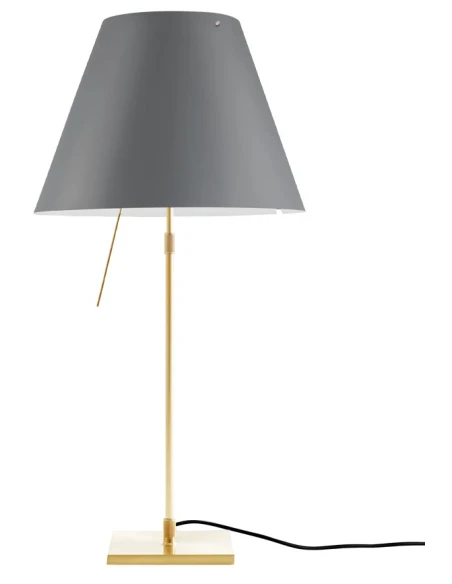 Luceplan - Costanza Lampada da Tavolo - Stelo Telescopico Ottone