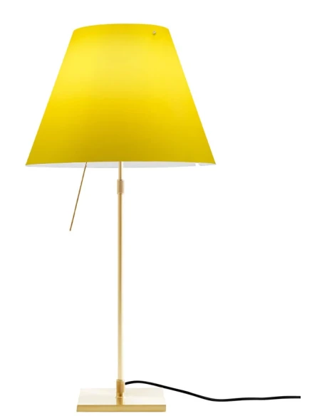 Luceplan - Costanza Table Lamp - Brass Telescopic Stem