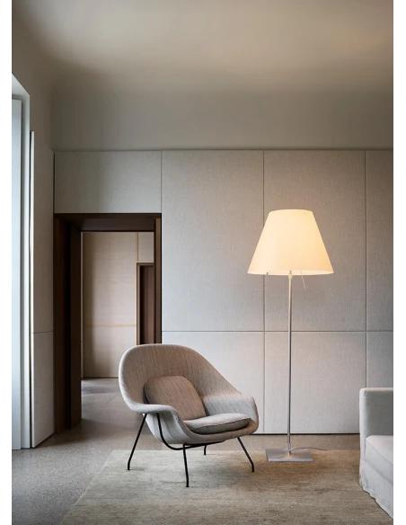 Luceplan - Costanza Floor Lamp - Telescopic Aluminum Stem