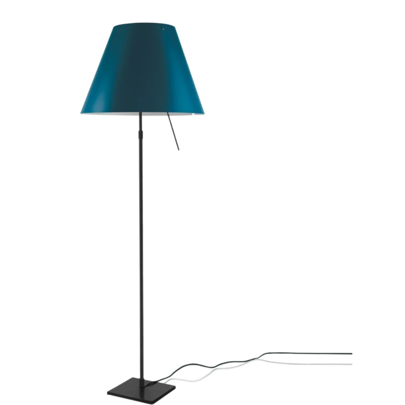 Luceplan - Costanza Floor Lamp - Black Telescopic Stem