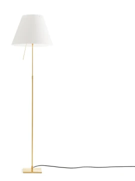 Luceplan - Costanza Floor Lamp - Brass Telescopic Stem