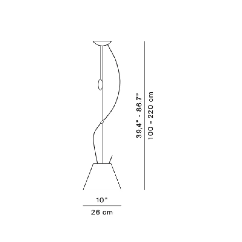 Luceplan - Costanzina Lampada a Sospensione - Contrappeso Bianco