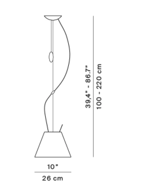 Luceplan - Costanzina Lampada a Sospensione - Contrappeso Bianco
