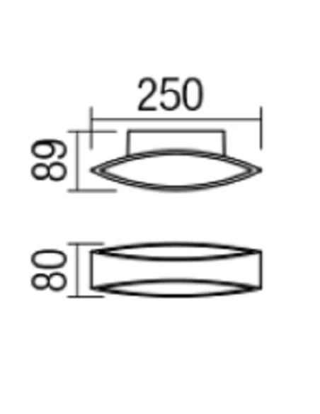 Redo Group - Eigher Lampada da Parete - Bianco Opaco