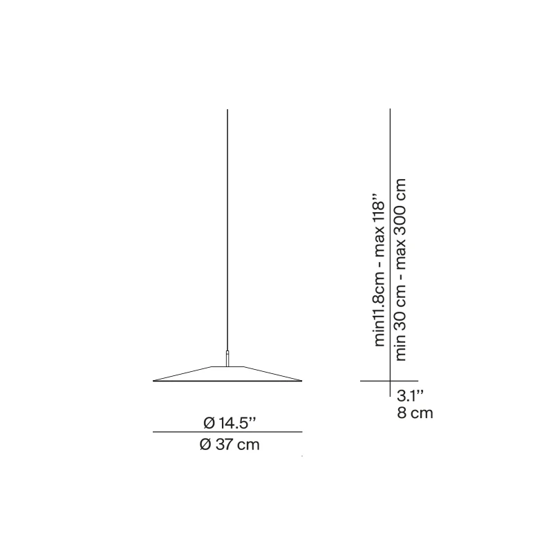 Luceplan - Koinè Pendant Lamp - Medium Matte Black