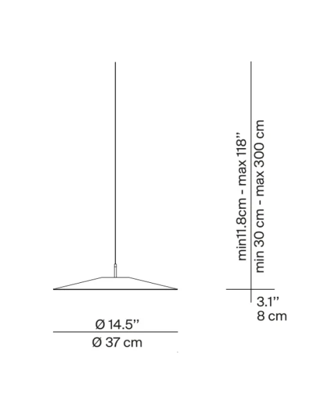 Luceplan - Pendant Lamp - Medium Matte White