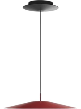 Luceplan - Koinè Lampada a Sospensione - Media Rosso Opaco