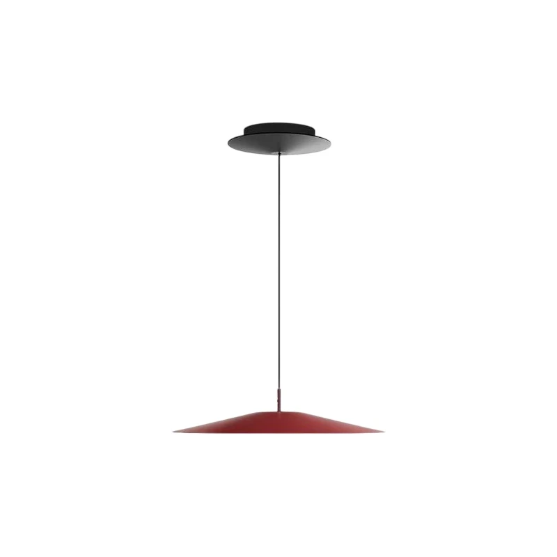 Luceplan - Koinè Lampada a Sospensione - Media Rosso Opaco