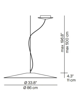 Luceplan - Koinè Pendant Lamp - Large Matte Black