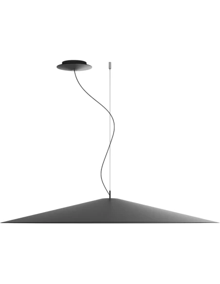 Luceplan - Koinè Lampada a Sospensione - Grande Nero Opaco