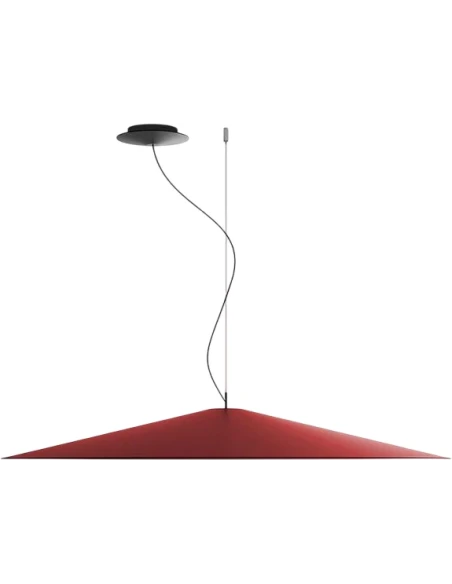 Luceplan - Koinè Lampada a Sospensione - Grande Rosso Opaco