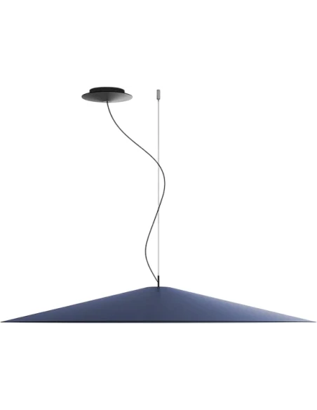 Luceplan - Koinè Lampada a Sospensione - Grande Blu Opaco