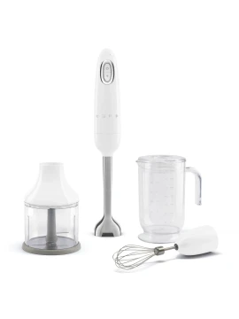 Smeg - Frullatore a Immersione con Accessori Inclusi - Bianco